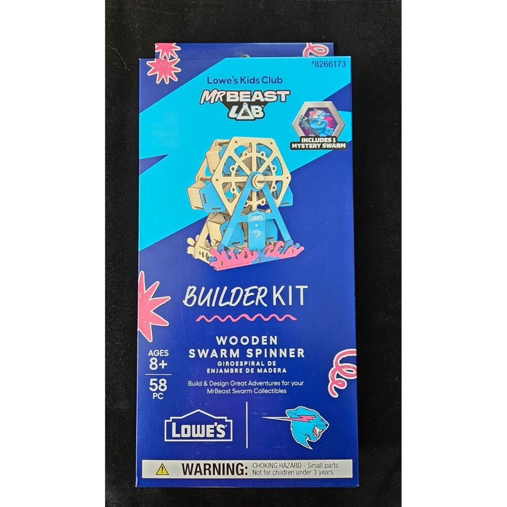 Kids Club x Mr Beast Lab Wooden Swarm Spinner Kit